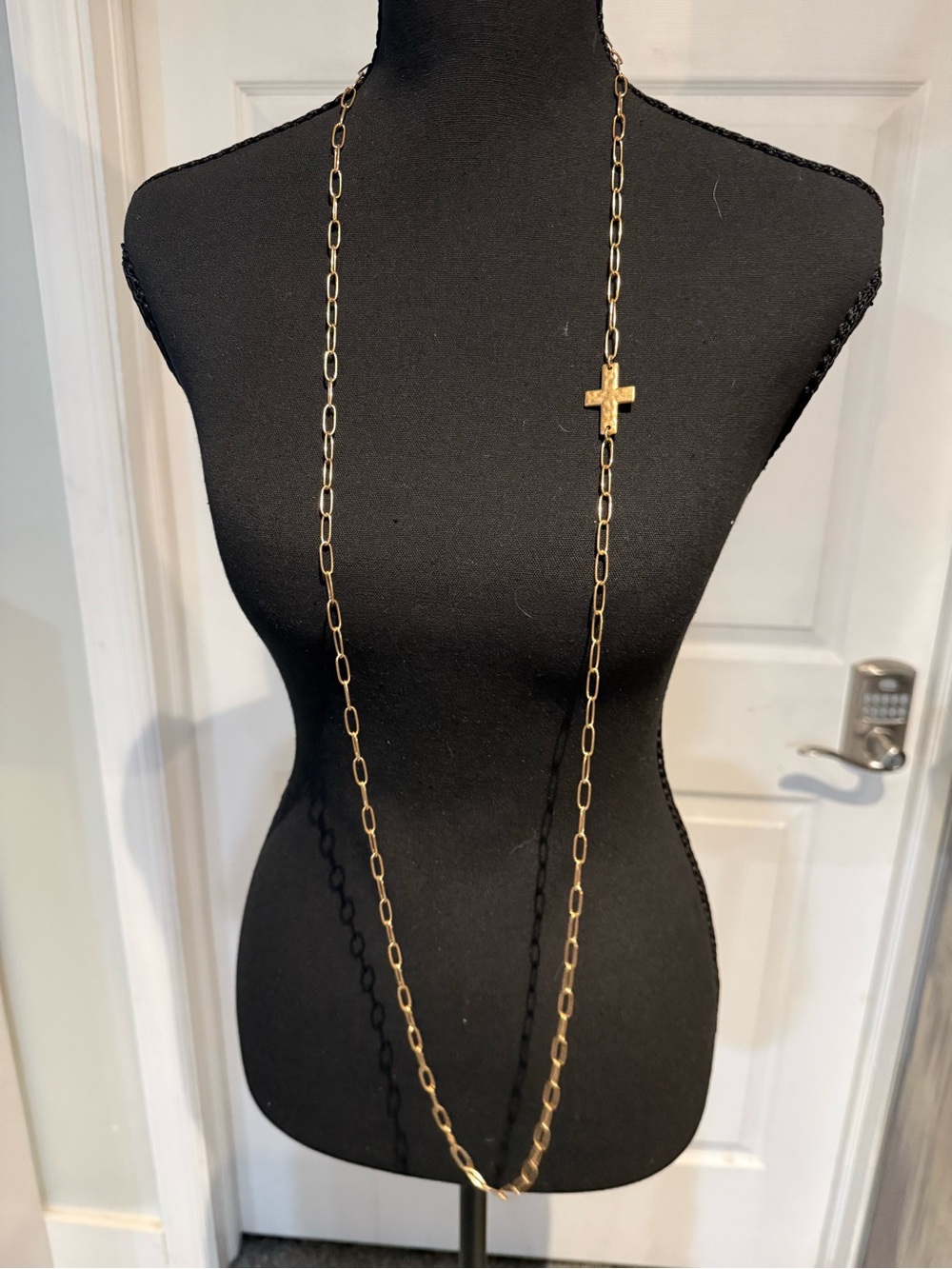 Katia Designs Gold tone Have Faith layering necklace